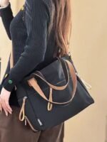 Women's Large - Capacity Canvas Tote Bag, Casual Style, - Image 14