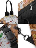 Men's Christmas Sling Bag - Multiple Fun Patterns, Santa, - Image 9