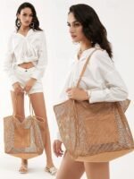 Women's Tote Shoulder Bags Mesh Shopping Casual Daily Beach - Image 3