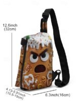 Men's Christmas Sling Bag - Multiple Fun Patterns, Santa, - Image 10