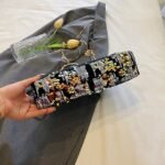 Elegant Pearl Handle Floral Clutch Bag for Women - Image 7