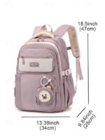 Teen Waterproof Backpack with Trolley Sleeve – Multi-Pocket - Image 10