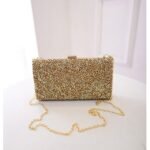 Women's Silver Glitter Clutch, Elegant Evening Bag with - Image 7
