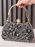 Women's Polyester Clutch Bag with Sequin and Bead - Image 7