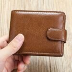 4Pcs Genuine leather wallet top layer cowhide coin purse multi card - Image 11