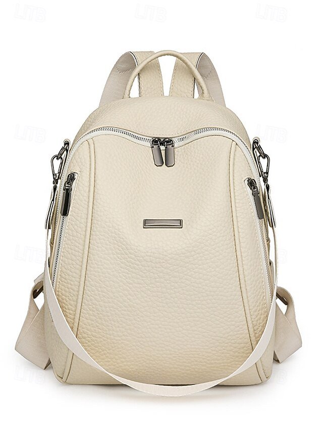 fuzqfx1752139844524 Women's Brown Faux Leather Mini Backpack – - Image 1