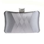Women's Satin Evening Clutch Bag – Elegant Purple Purse - Image 12
