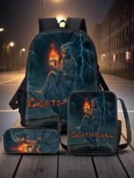Men's Grim Reaper 3-Piece Backpack Set with Grim Reaper