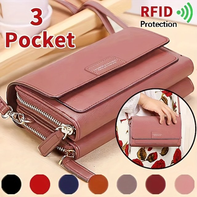 jmnygg1694660823506 Women's RFID Blocking Crossbody Wallet Purse – - Image 1
