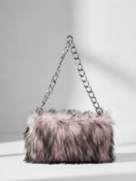 Women's Faux Fur Chain Bag – Plush and Stylish with - Image 17