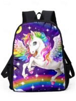 Girls'3-Piece Unicorn Backpack Set with Lunch Bag and - Image 15