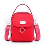 Women's Black Nylon Crossbody Bag with Silver Hardware and - Image 18