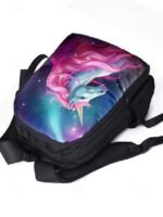 Girls 3-Piece Unicorn Backpack Set - Galaxy Print School Bag - Image 5