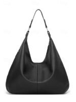 Women's Large Hobo Shoulder Bag – Soft PU Leather Slouchy - Image 15