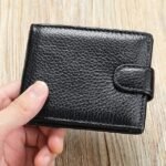 4Pcs Genuine leather wallet top layer cowhide coin purse multi card - Image 9