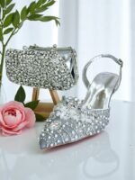 Elegant Pearl Handle Floral Clutch Bag for Women - Image 12