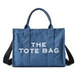 Women's Canvas Tote Bag with Zipper – Minimalist Shoulder - Image 7