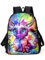 Kids 3-piece colorful cat backpack set (with insulated lunch bag - Image 20