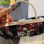 Elegant Pearl Handle Floral Clutch Bag for Women - Image 14