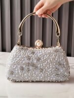 Women's Polyester Clutch Bag with Sequin and Bead - Image 14