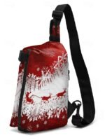 Men's Christmas Sling Bag - Multiple Fun Patterns, Santa,