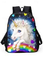 Girls'3-Piece Unicorn Backpack Set with Lunch Bag and - Image 4