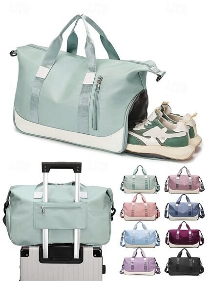 Multicolor Travel Duffel Bags for Men and Women with Separate