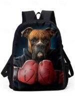 Boys 3-piece Cool Dog Headphones Printed Backpack Set - Stylish - Image 15