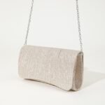 Women's Silver Glitter Evening Clutch Purse – Elegant - Image 9