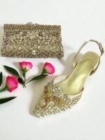 Elegant Pearl Handle Floral Clutch Bag for Women - Image 10