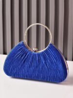 Women's Christmas Party Velvet Handbag – Elegant Red, - Image 4
