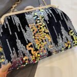 Elegant Pearl Handle Floral Clutch Bag for Women - Image 9