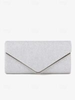 Women's Gold Glitter Envelope Clutch with Chain Strap – - Image 5