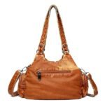 Women's Vintage Brown Leather Shoulder Bag - Stylish - Image 3