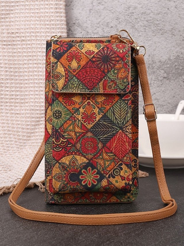 yudzmb1748948386113 Women's Vintage Boho Phone Crossbody Bag with Adjustable - Image 1