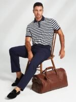 3Pcs Men's Versatile Leather Weekender Bag with Integrated Shoe - Image 2