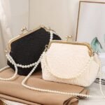 Women's Pearl Handle Vintage Clutch Purse – Elegant