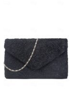 Elegant Pearl Handle Floral Clutch Bag for Women - Image 13