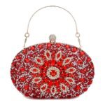 Elegant Pearl Handle Floral Clutch Bag for Women - Image 12