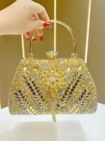15Pcs Women's Sequin Beaded Evening Clutch Bag, Polyester Luxury - Image 2