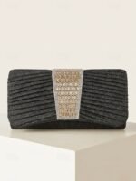 Elegant Pearl Handle Floral Clutch Bag for Women - Image 18