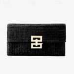 Elegant Pearl Handle Floral Clutch Bag for Women - Image 8