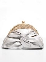 Women's Faux Leather Evening Clutch Bag – Rhinestone - Image 11