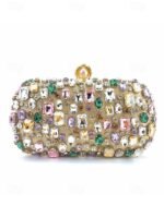 Elegant Pearl Handle Floral Clutch Bag for Women - Image 8
