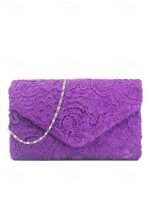 Elegant Pearl Handle Floral Clutch Bag for Women - Image 11