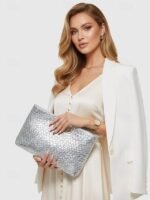 Women's Faux Leather Handbag with Chain Strap, Available in - Image 11