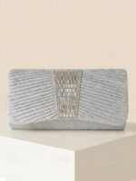 Elegant Pearl Handle Floral Clutch Bag for Women - Image 17