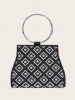 Women's Rhinestone Embellished Evening Clutch Bag – - Image 11