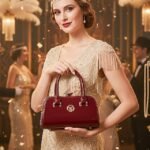 Women's Elegant Patent Leather Evening Handbag,