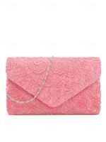 Elegant Pearl Handle Floral Clutch Bag for Women - Image 14